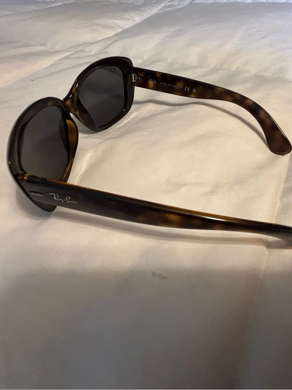 Ray-Ban Women's JACKIE OHH Tortoiseshell Sunglasses - Brown Lenses